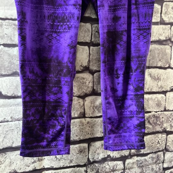 Tangerine Purple Pull On Elastic Waist Crops Size Medium - Picture 3 of 7